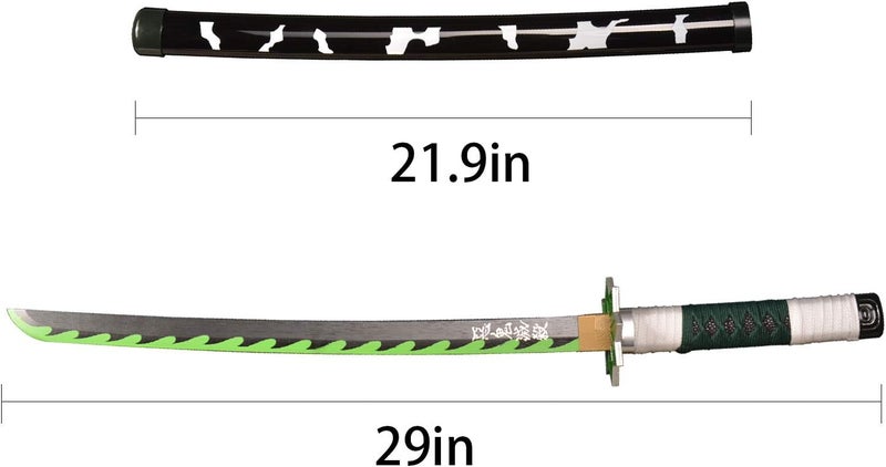 SV Anime Demon Slayer Sword Katana 31 Inch Decorative Collectible Gift Cosplay Sword，Various Styles Available - Image 1